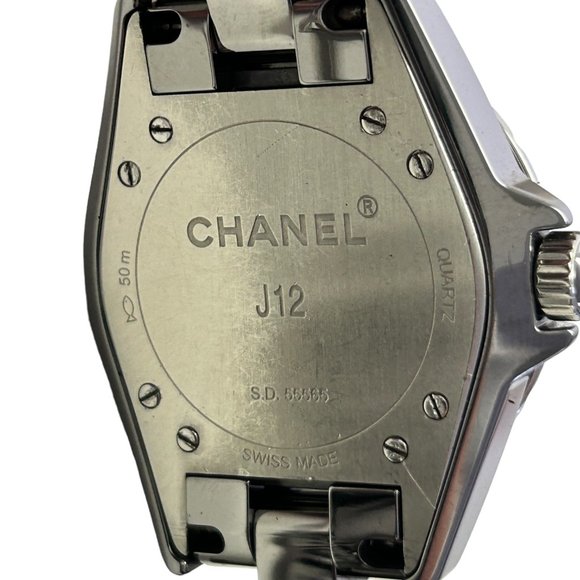 CHANEL J12 Titanium Black Diamond Bezel Watch 38 mm - Picture 8 of 10